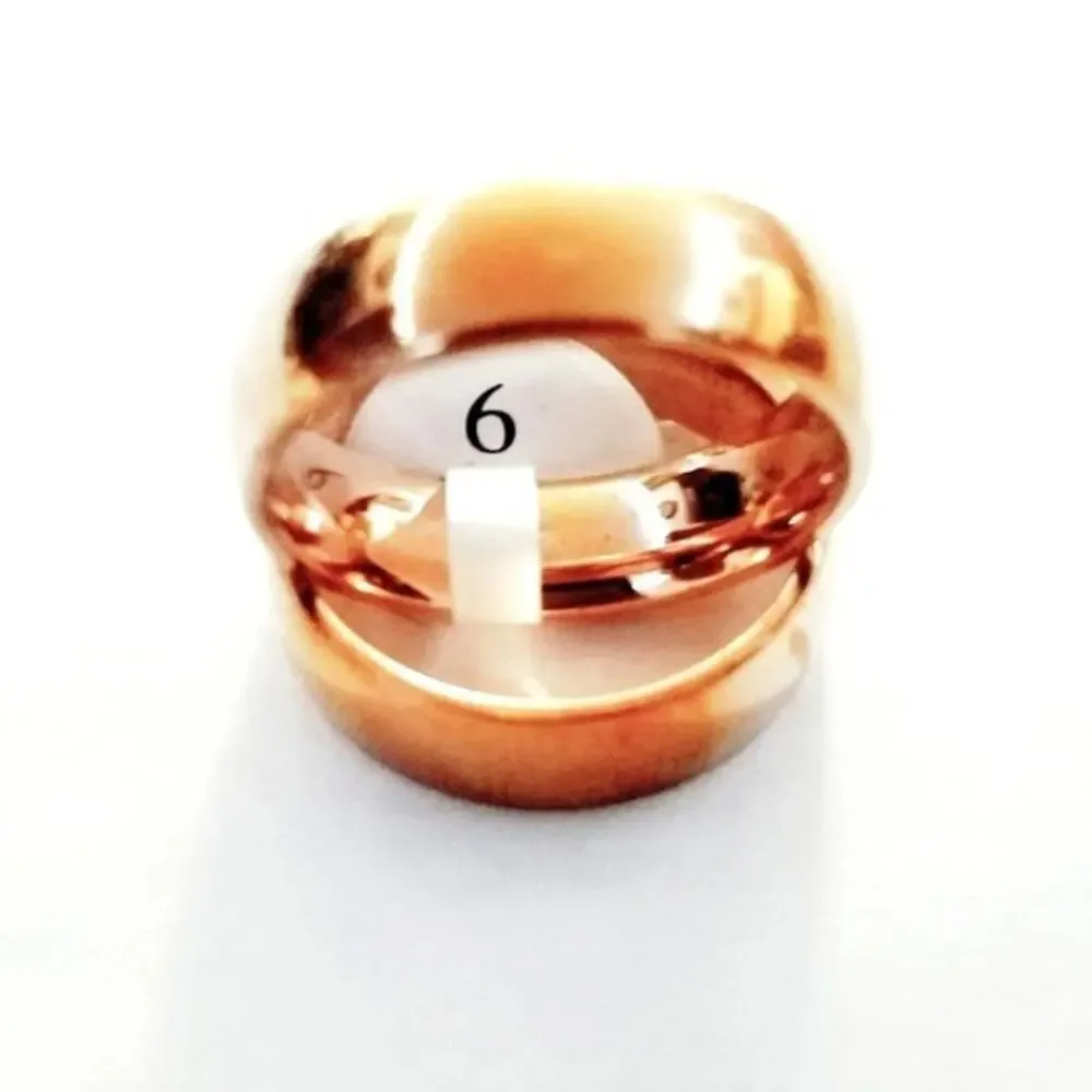 New rose gold tone stainless steel size‎ 10